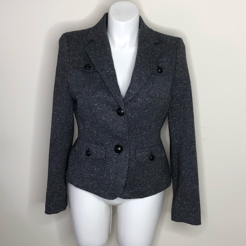 NWT Jones New York Charcoal Blazer Jacket Size 14